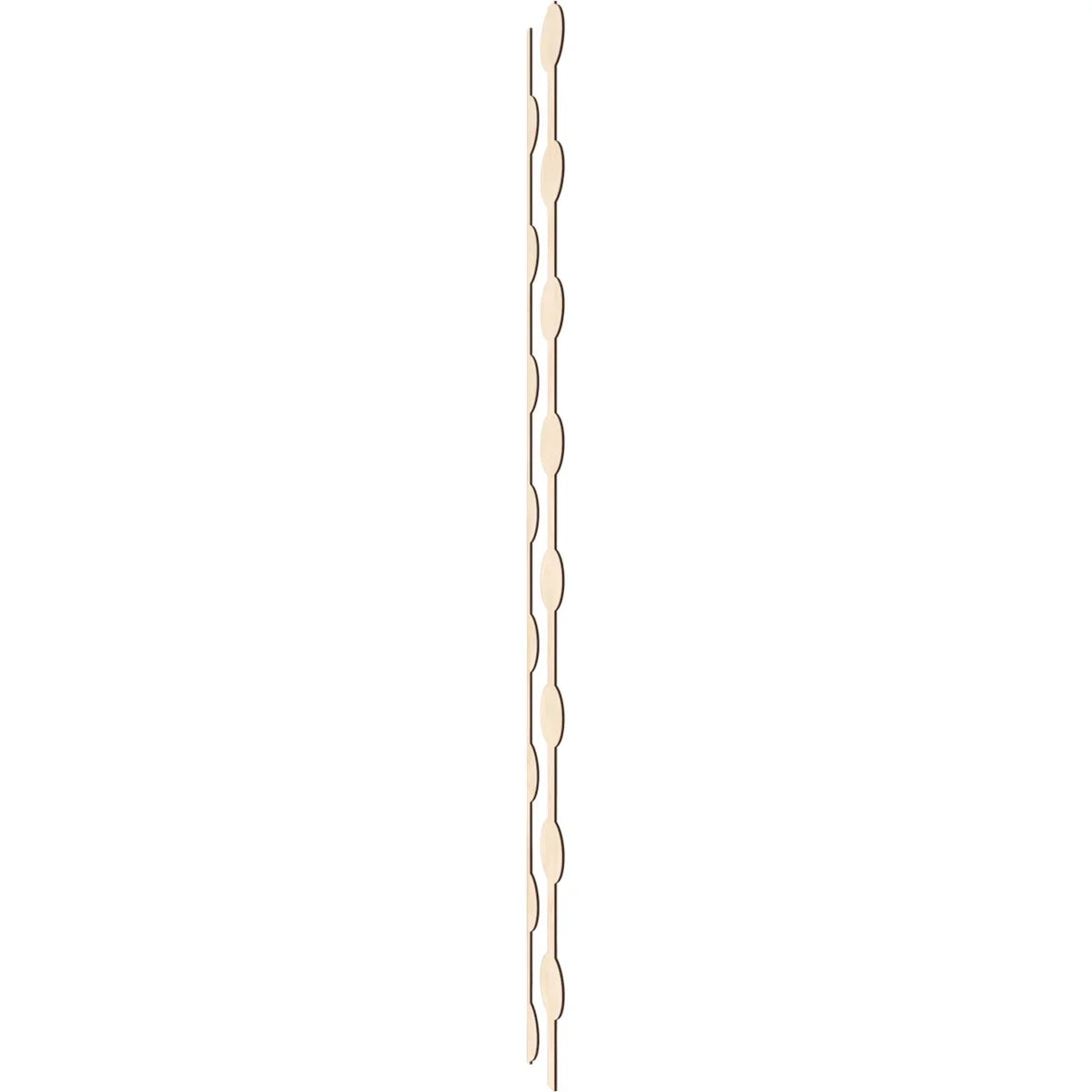 Adjustable Wood Decorative Slat Wall Panel Kit, Birch L953962