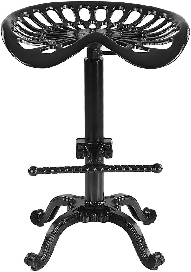 Cast Iron Tractor Seat Adjustable Height Swivel Bar Stool X5248