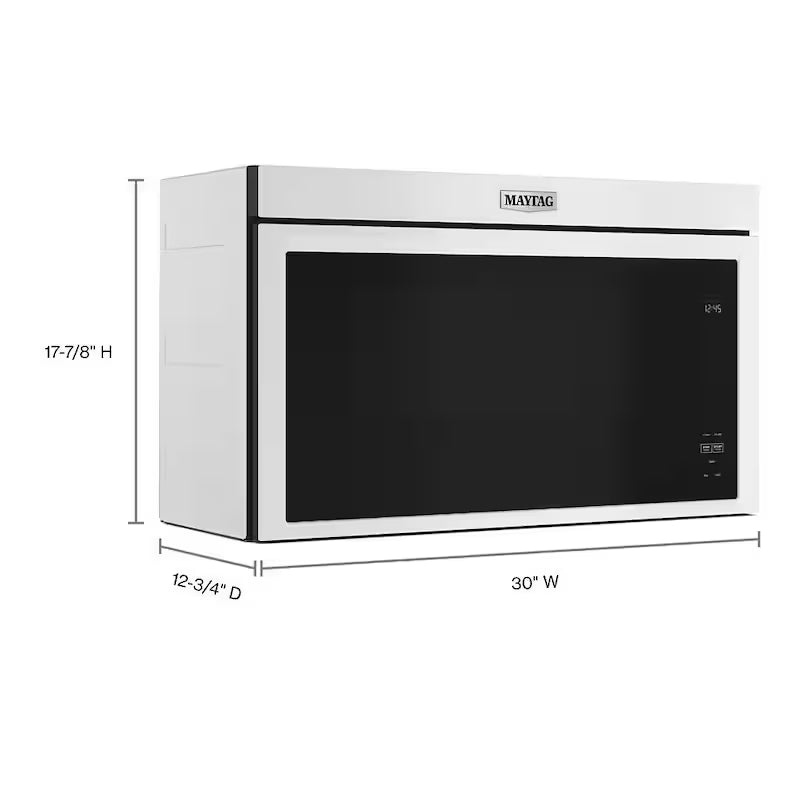 White 1000-Watt Over the Range Microwave H384