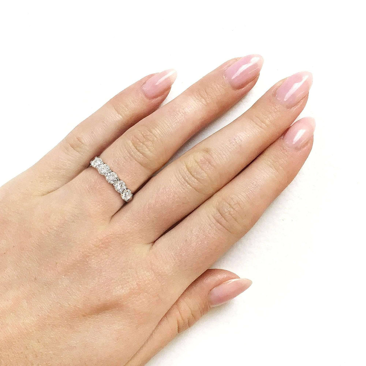 14K Yellow Gold Moissanite Bridal Wedding Band W3533
