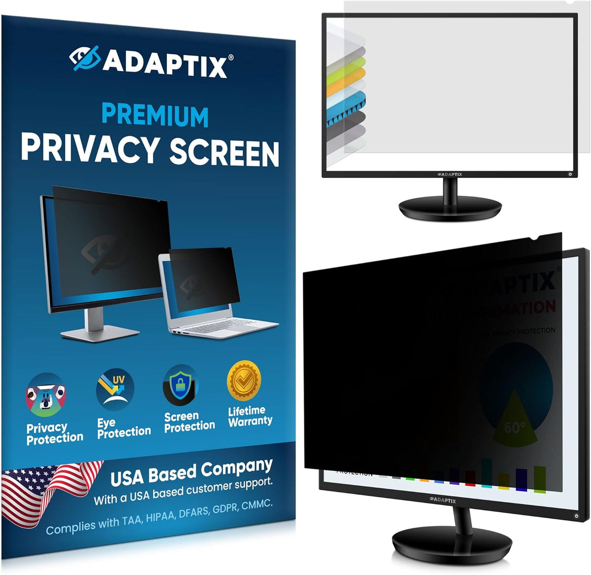 27” Anti-Glare Privacy Screen Filter Protector Pack of 2 M196717