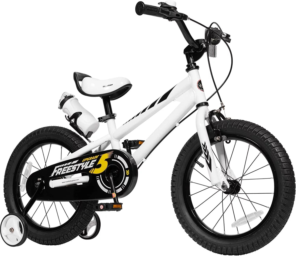 14 In Black Kids Bike with Training Wheels U181