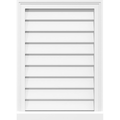 PVC Gable Vent with Brickmould D504516