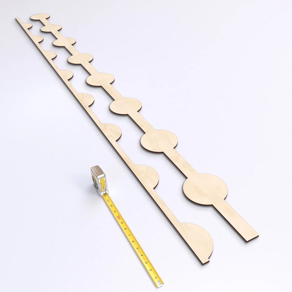Adjustable Wood Decorative Slat Wall Panel Kit, Birch L953962