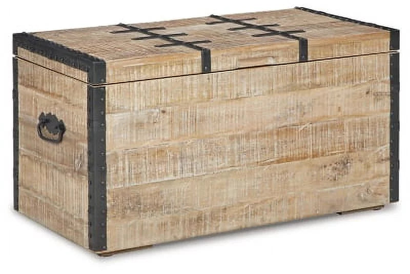 Whitewash Storage Trunk A34605