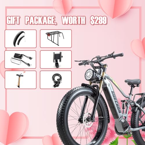 26''x4.0 Inch Fat Tire Electric Bike with 48V 30Ah Battery M710