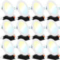 12 Pack 6 Inch Ultra Thin LED Recessed Ceiling Lights Dimmable 6000K T597870