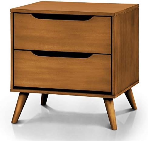 Oak Wood 2-Drawer Nightstand L66607