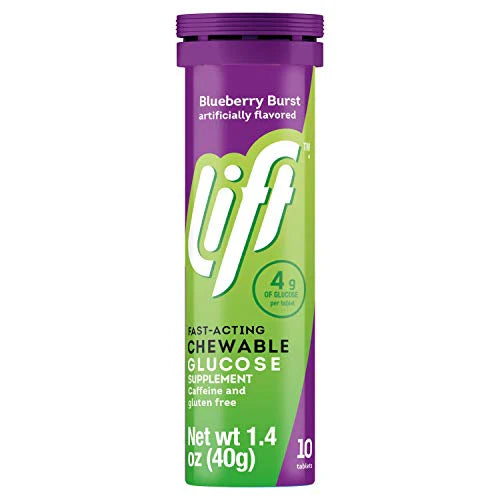 Glucose Chewable Energy Tablets Blueberry 10 ct Tube Pack of 12 O715