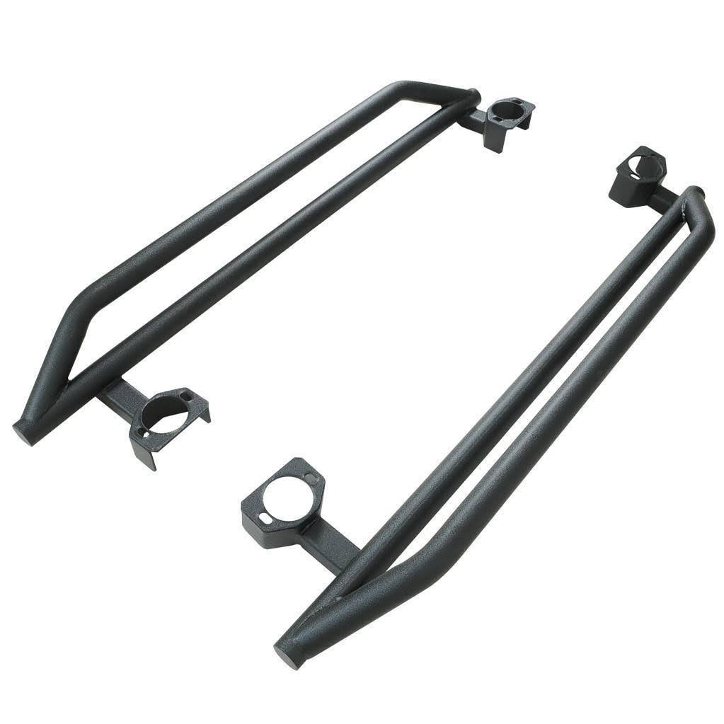 Textured Black Rock Guards for Jeep Wrangler JK 2 Door D6824