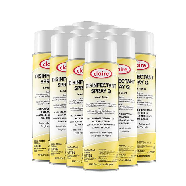 Lemon Scent Disinfectant Spray 17 oz Case of 12 T974
