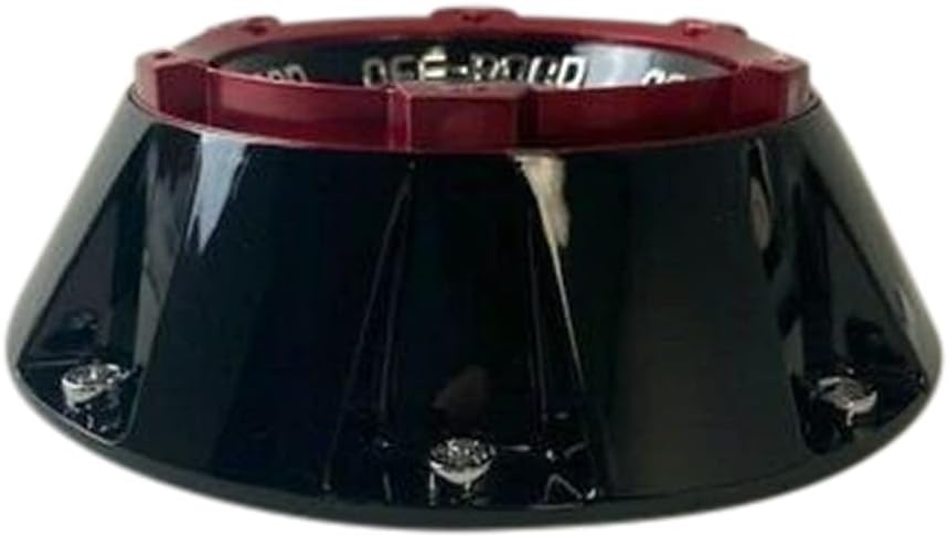 Gloss Black with Red Top Wheel Center Cap R205