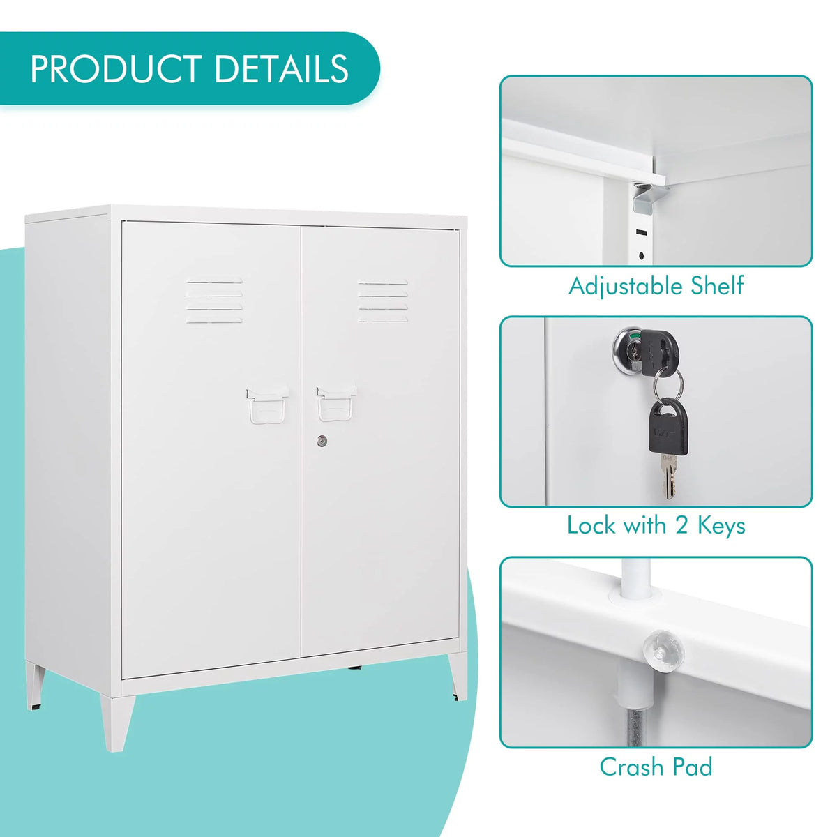 Metal Locker with 2 Doors Y8200
