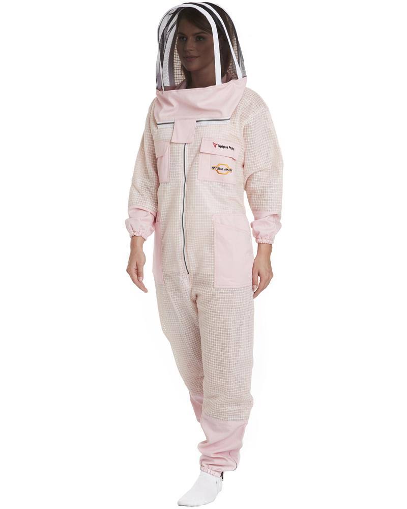 3 Layer Ventilated Beekeeping Suit with 2 Veils White / 3XL K7054