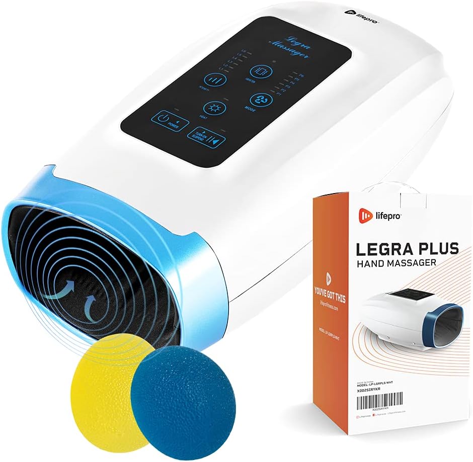 Cordless Electric Hand Massager with Compression and Heat A170748