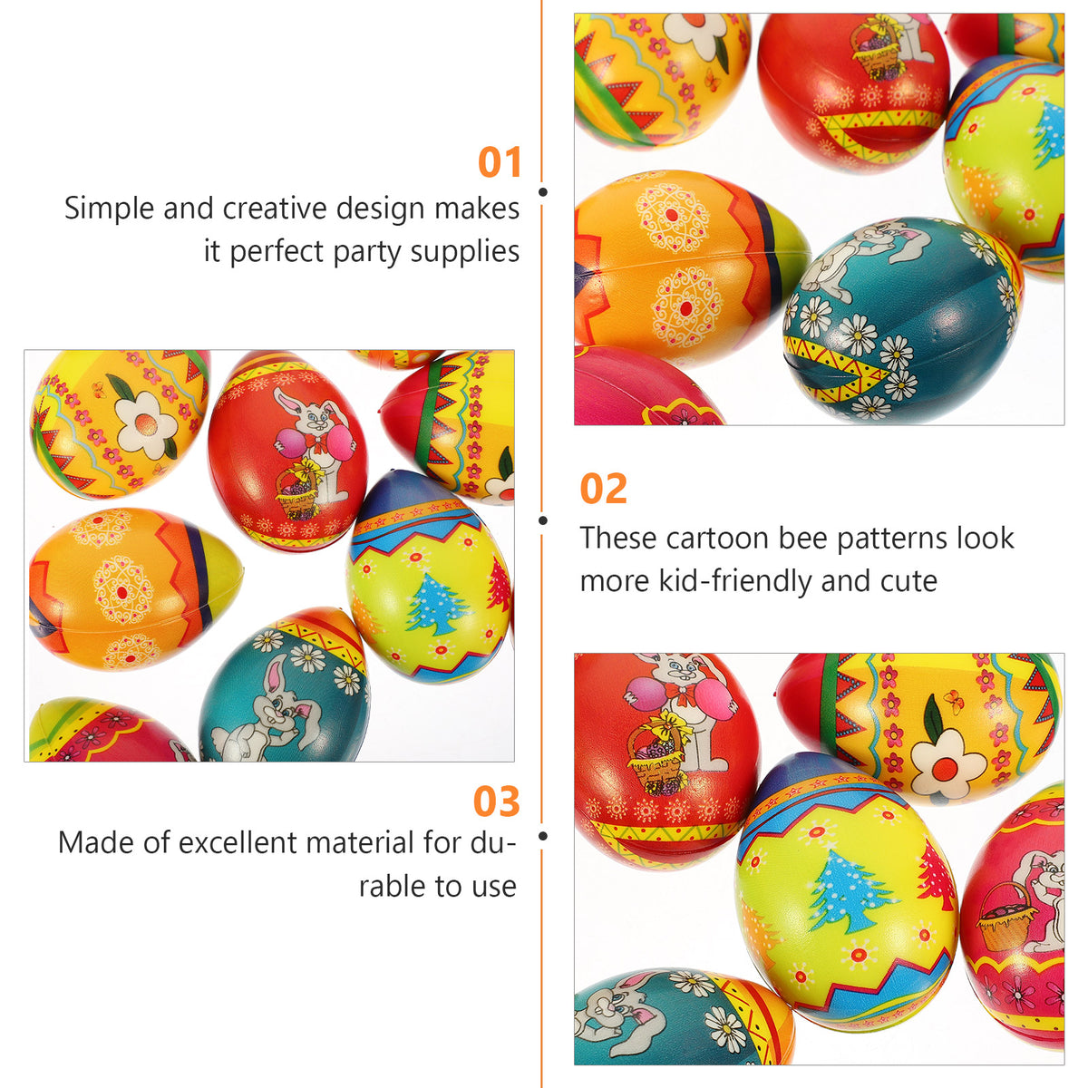 24 Pcs Squeezing Egg Stress Relief Toys Q879