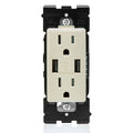 USB Charger/Tamper-Resistant Duplex Outlet, 15A-125VAC, Navajo Sand M927