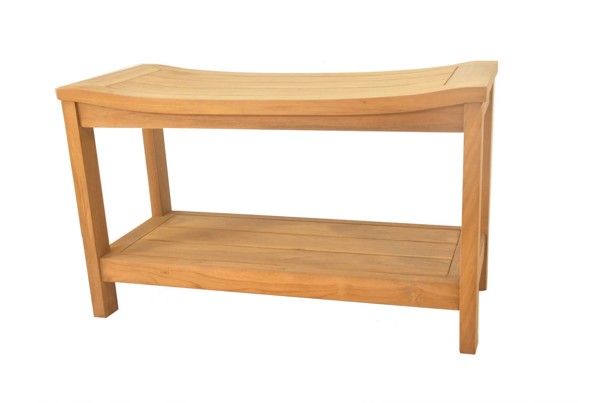 Teak Wood Shower Seat 30" Outdoor Bench V202