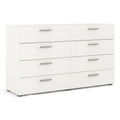 White 8 Drawer Engineered Wood Dresser B5294