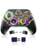 Wireless Bluetooth Controller with Hall Joysticks and RGB Lighting U593529