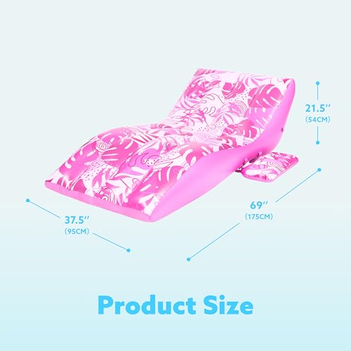 Inflatable Pool Lounge Chair with Cup Holder Y77016
