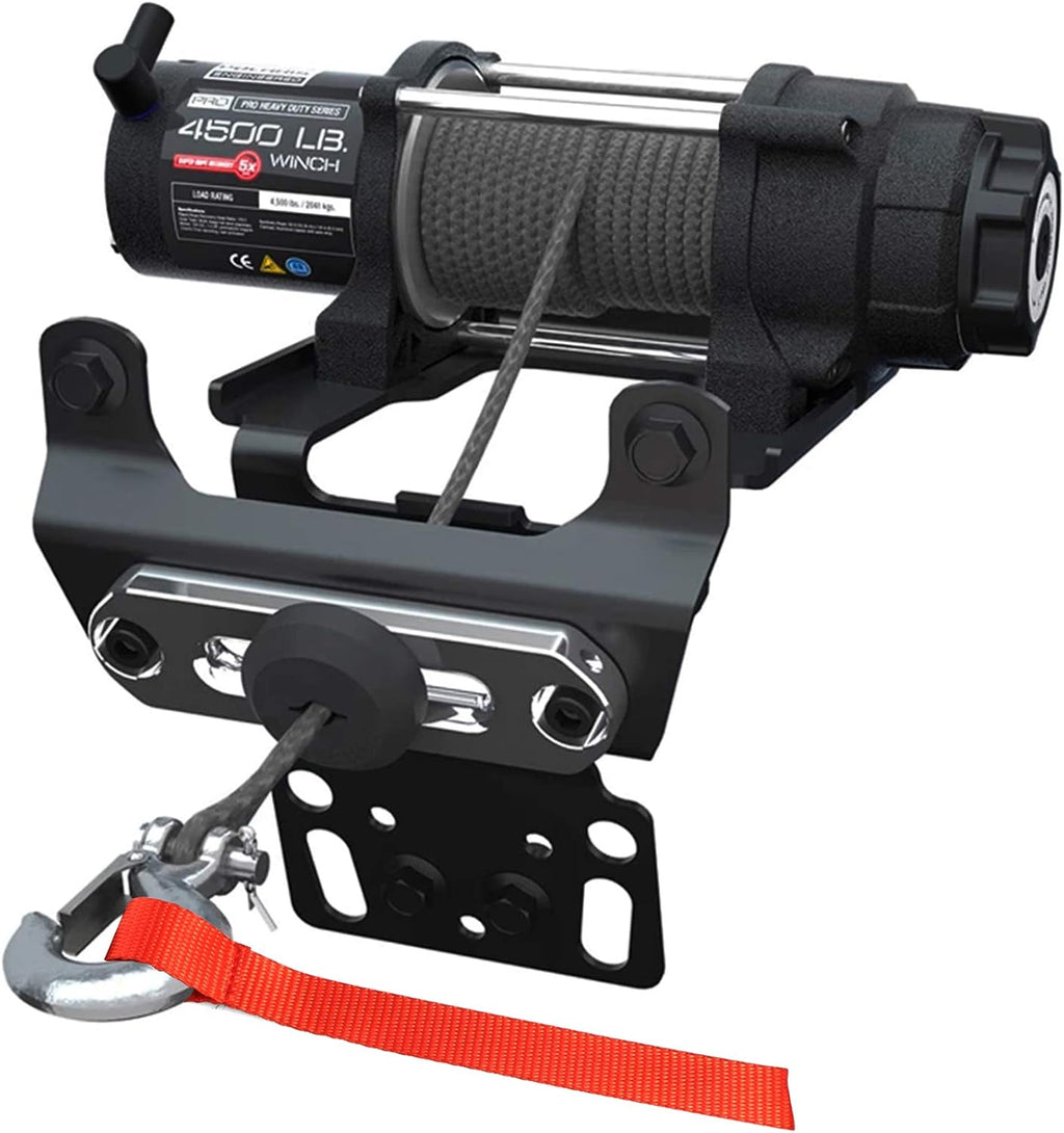 Synthetic Winch Rope Kit 1/4 x 50' 8200 Ibs with Snap Hook and Rubber Stopper D3275