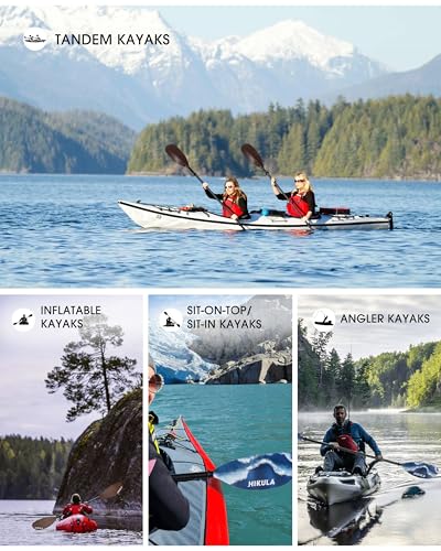 Adjustable 3 Piece Kayak Paddle with Nylon Blades N66265