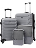 4 Piece Rolling Hardside Luggage Set M9512