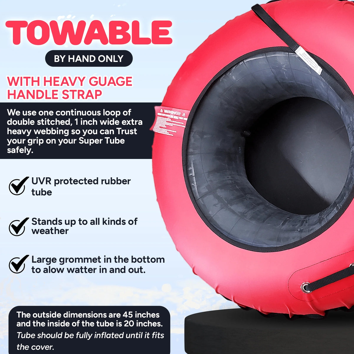Red Heavy Duty Inflatable River Tube F155013