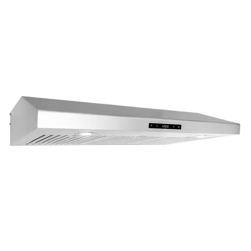36 in. 500 CFM Ducted Under Cabinet Range Hood with Digital Touch Display and LED Lights in Stainless Steel P3386