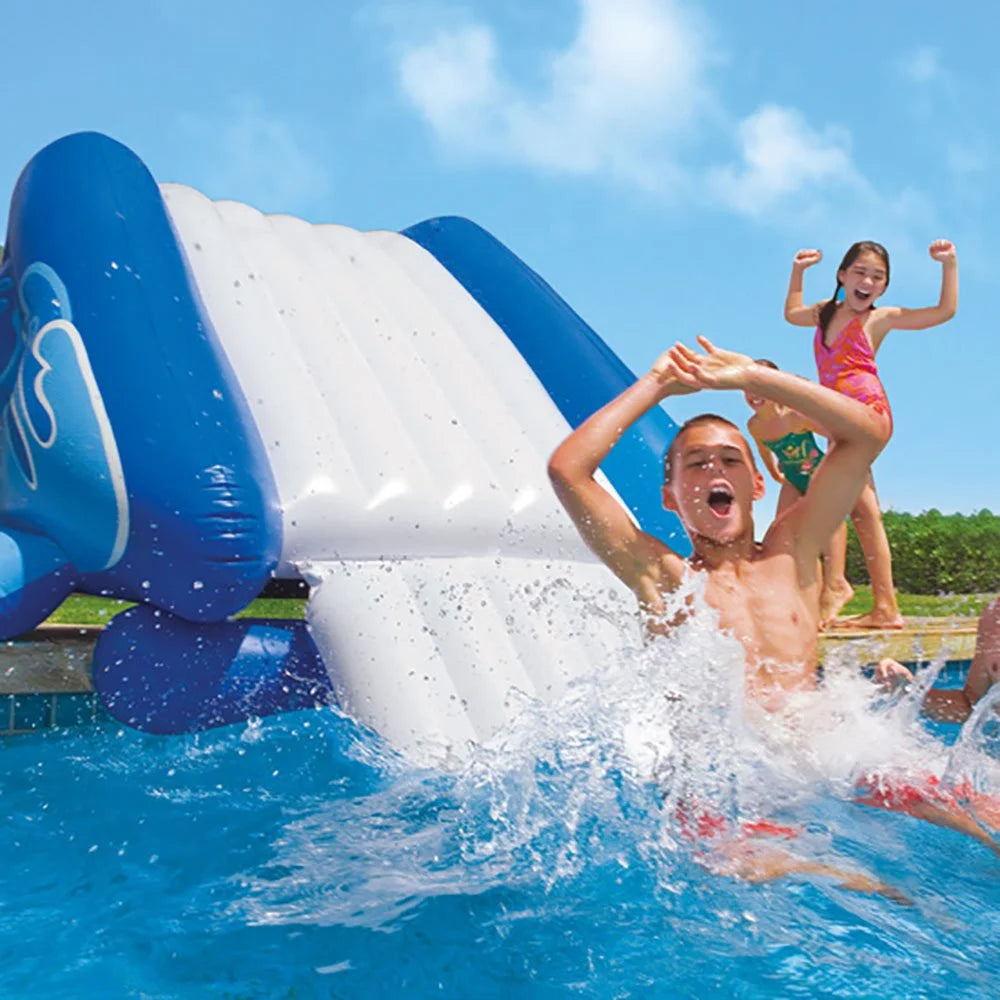 Red Inflatable Pool Water Slide, Blue Inflatable Pool Water Slide U6919
