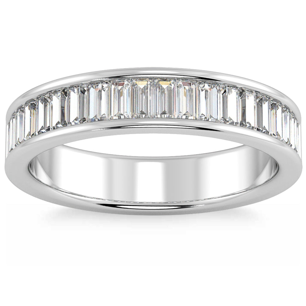 14k Gold Baguette Diamond Channel Set Wedding Ring U442587
