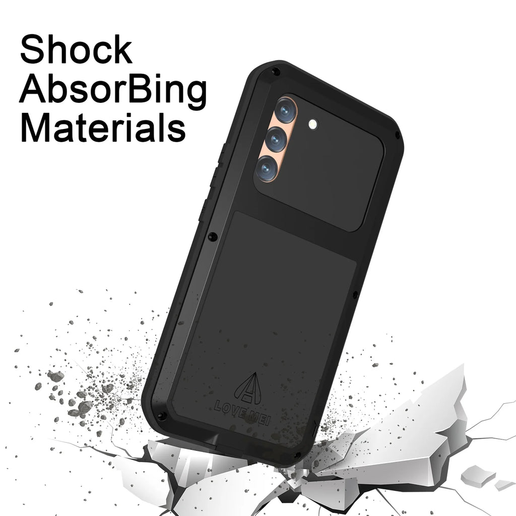 White Metal Bumper Silicone Case with Built-in Screen Protector G548