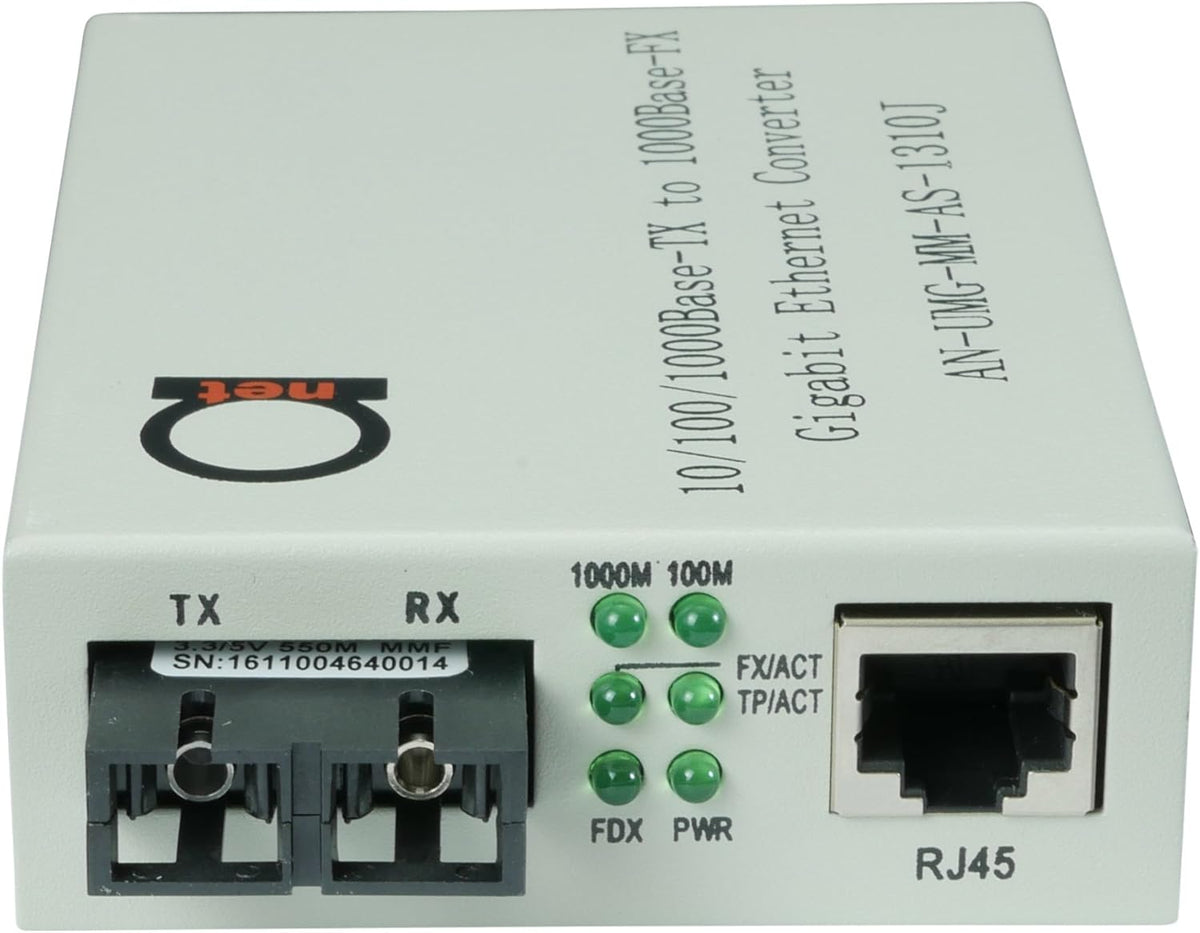 Fiber Media Converter with SC to RJ-45 U66390