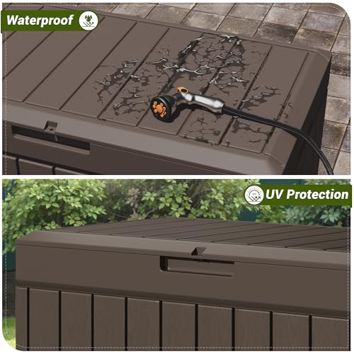 30 Gallon Black Waterproof Resin Storage Box M7329