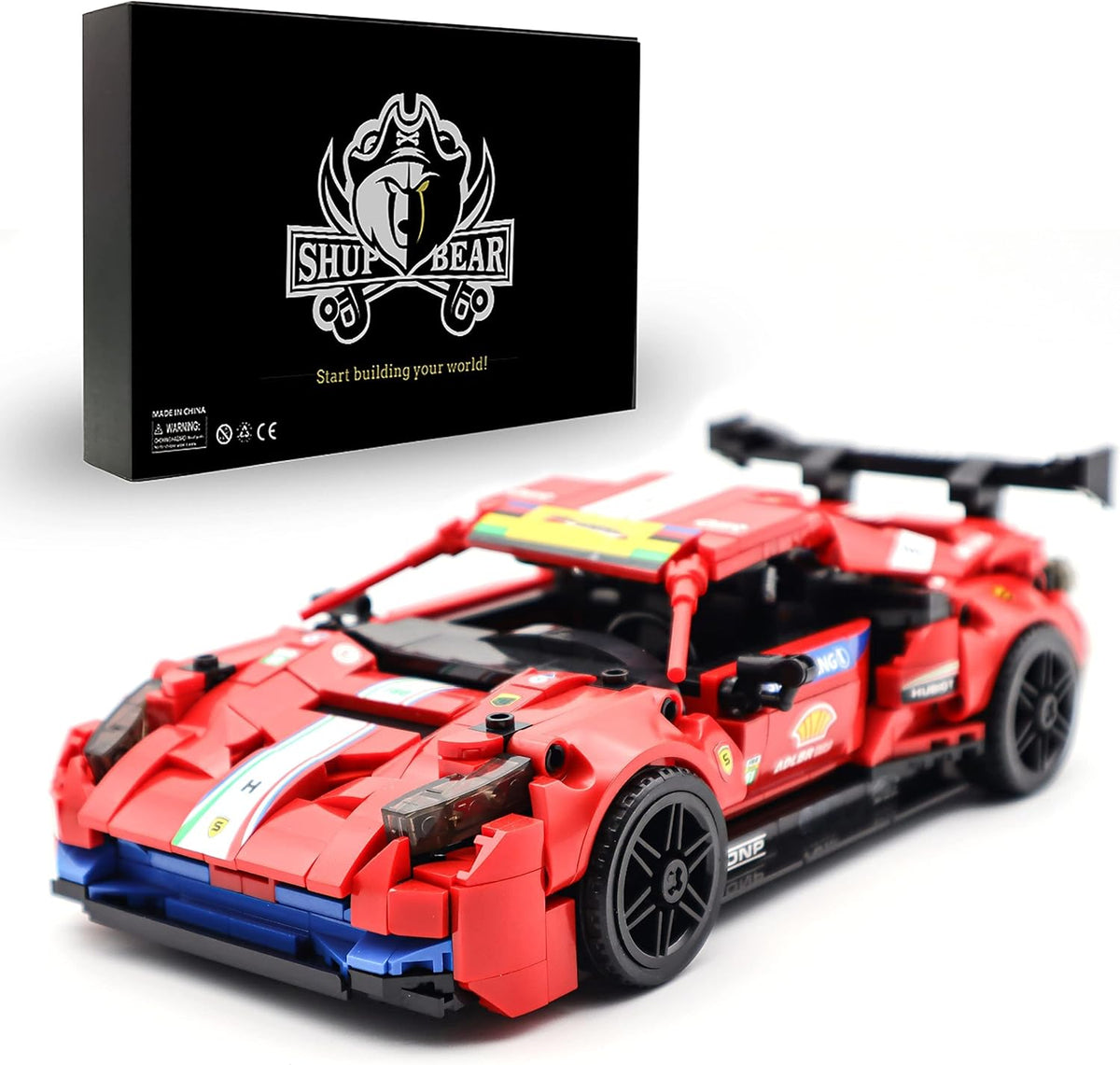 Red Racing Car Building Blocks Set 826PCS R600