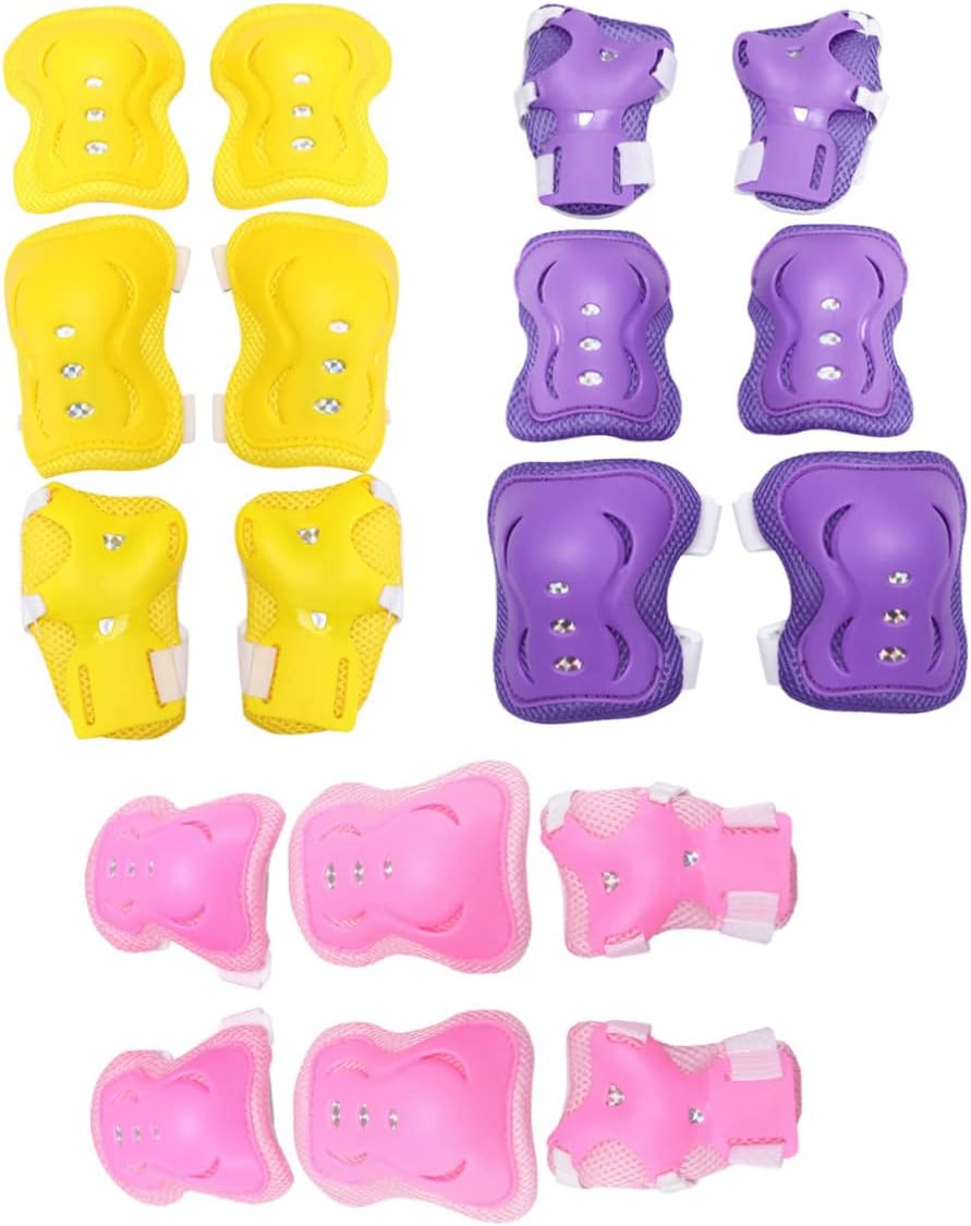 18 pcs Set Elbow Pads Knee Protector Wrist Guards Protective Gear V575453