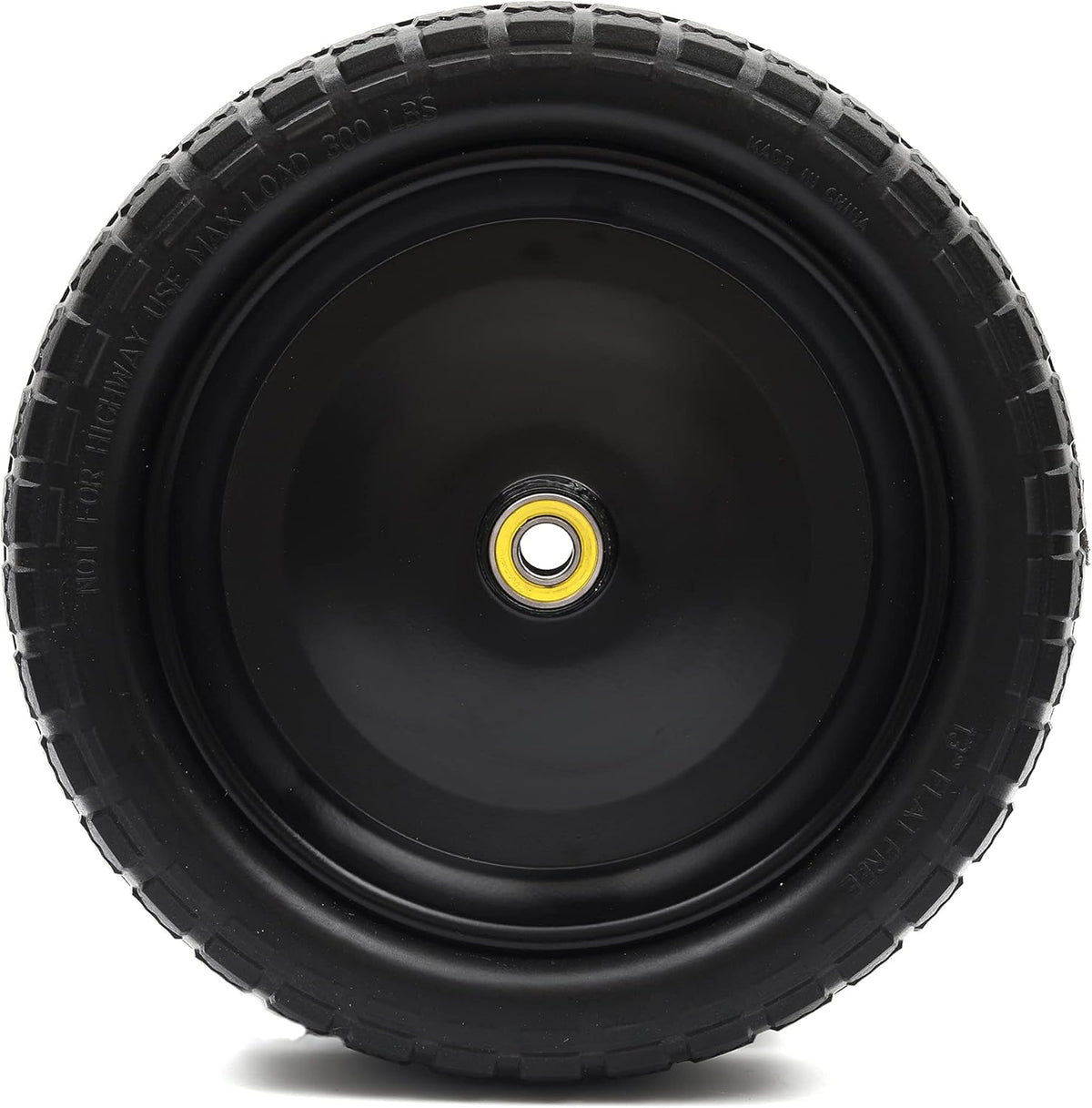 13'' Solid Polyurethane Flat-Free Tire and Wheel Assemblies 2-Pack U590