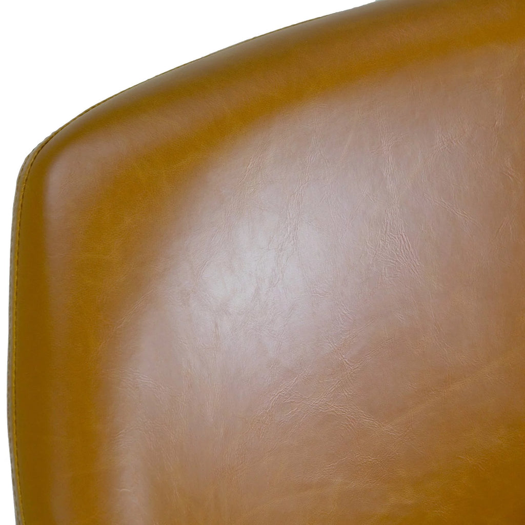 Gray Faux Leather Arm Chair Set of 2 I534