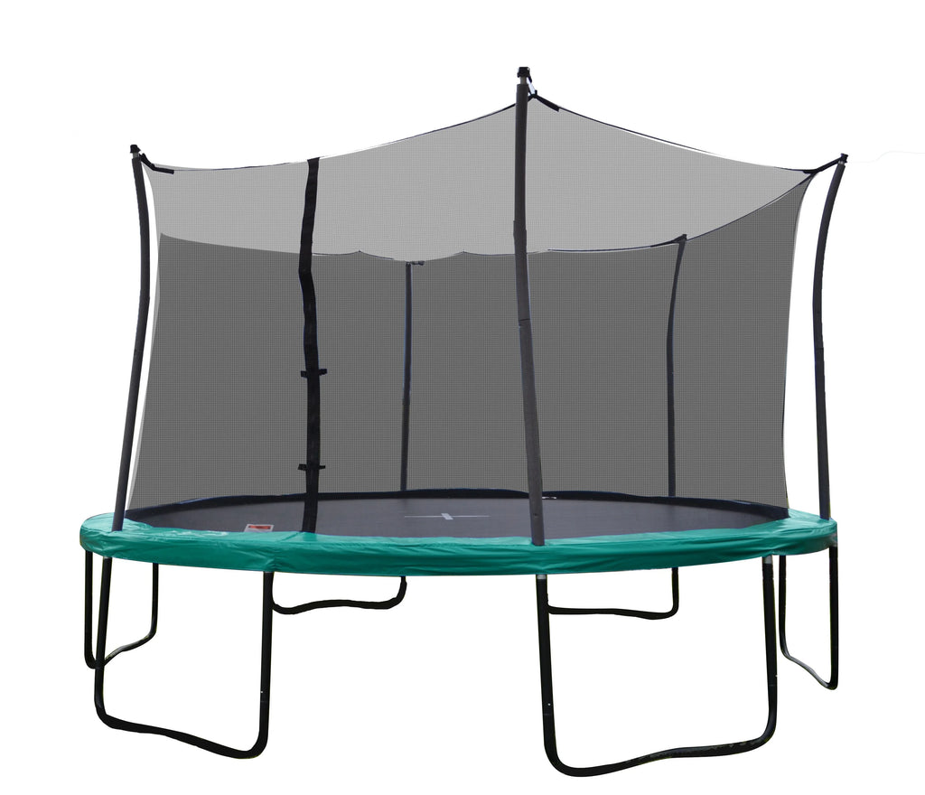 14' Round Trampoline with Safety Enclosure and Basketball Hoop K826016