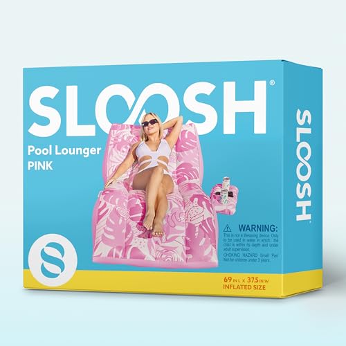 Inflatable Pool Lounge Chair with Cup Holder Y77016