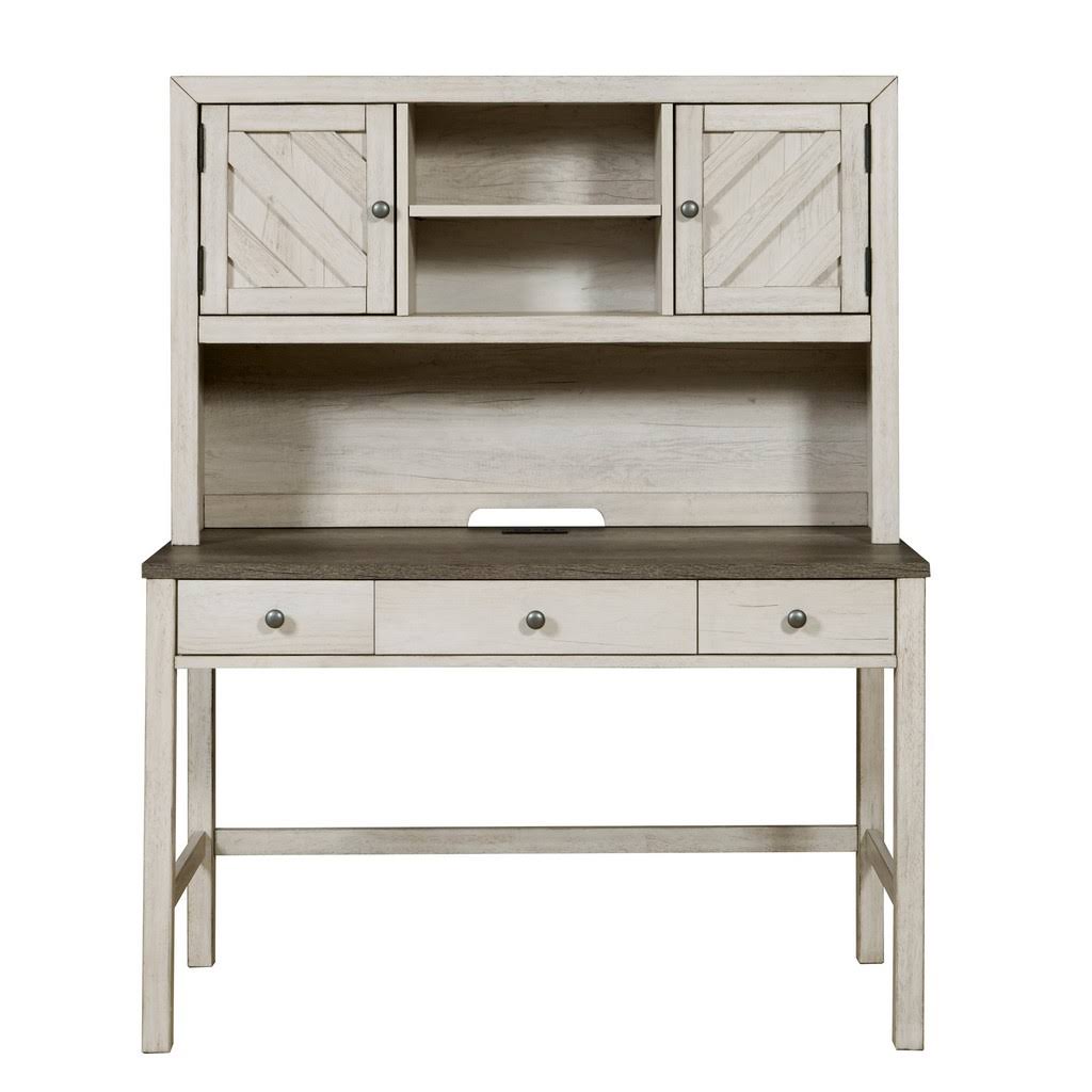 Beige 2 Door Desk Hutch G881