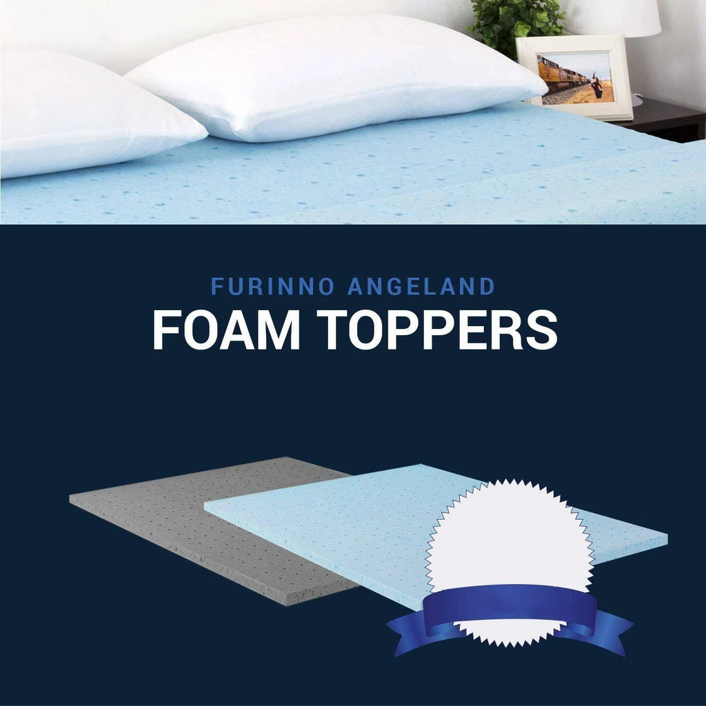 Queen Gel-Infused Foam Mattress Topper X82077