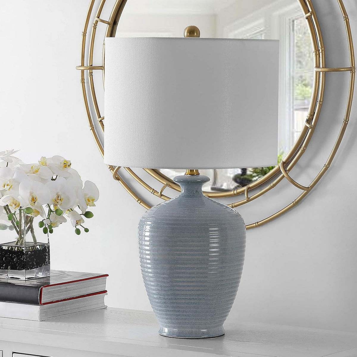 Blue 26-inch Table Lamp F65788