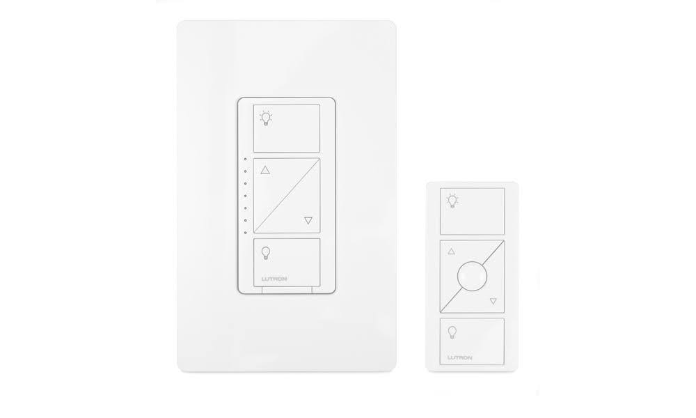 White Wireless Smart Lighting Dimmer Switch and Remote Kit Z547