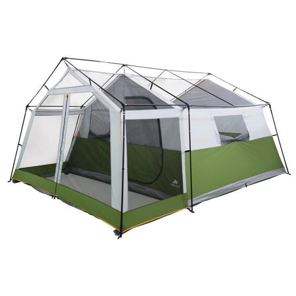 8-Person Family Cabin Tent with Screen Porch, Green D382188