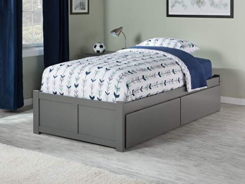 Platform Bed with Footboard & Storage Drawers P299