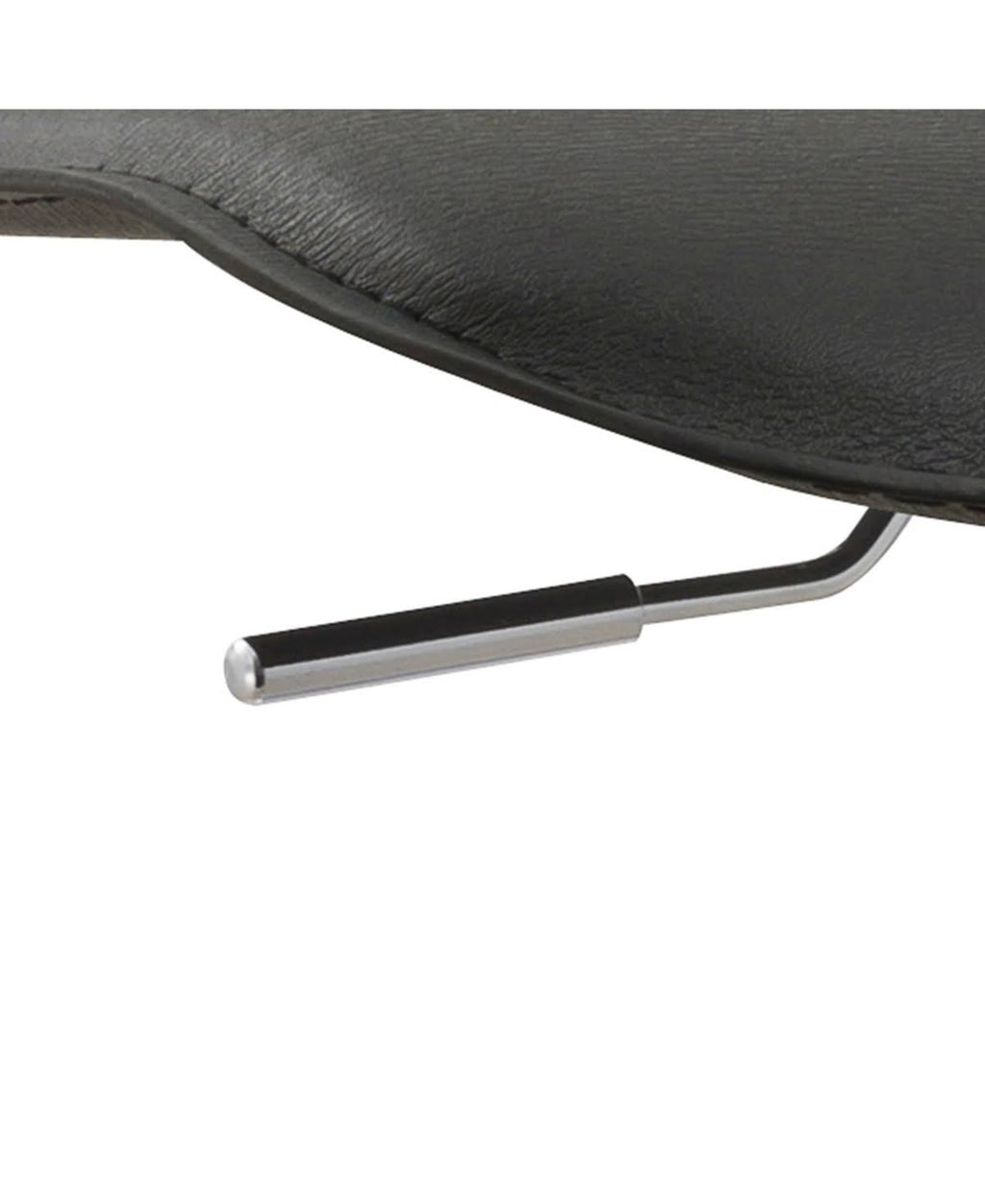 Black Contoured Hydraulic Lift Bar Stool with Footrest, Set of 2 P60304