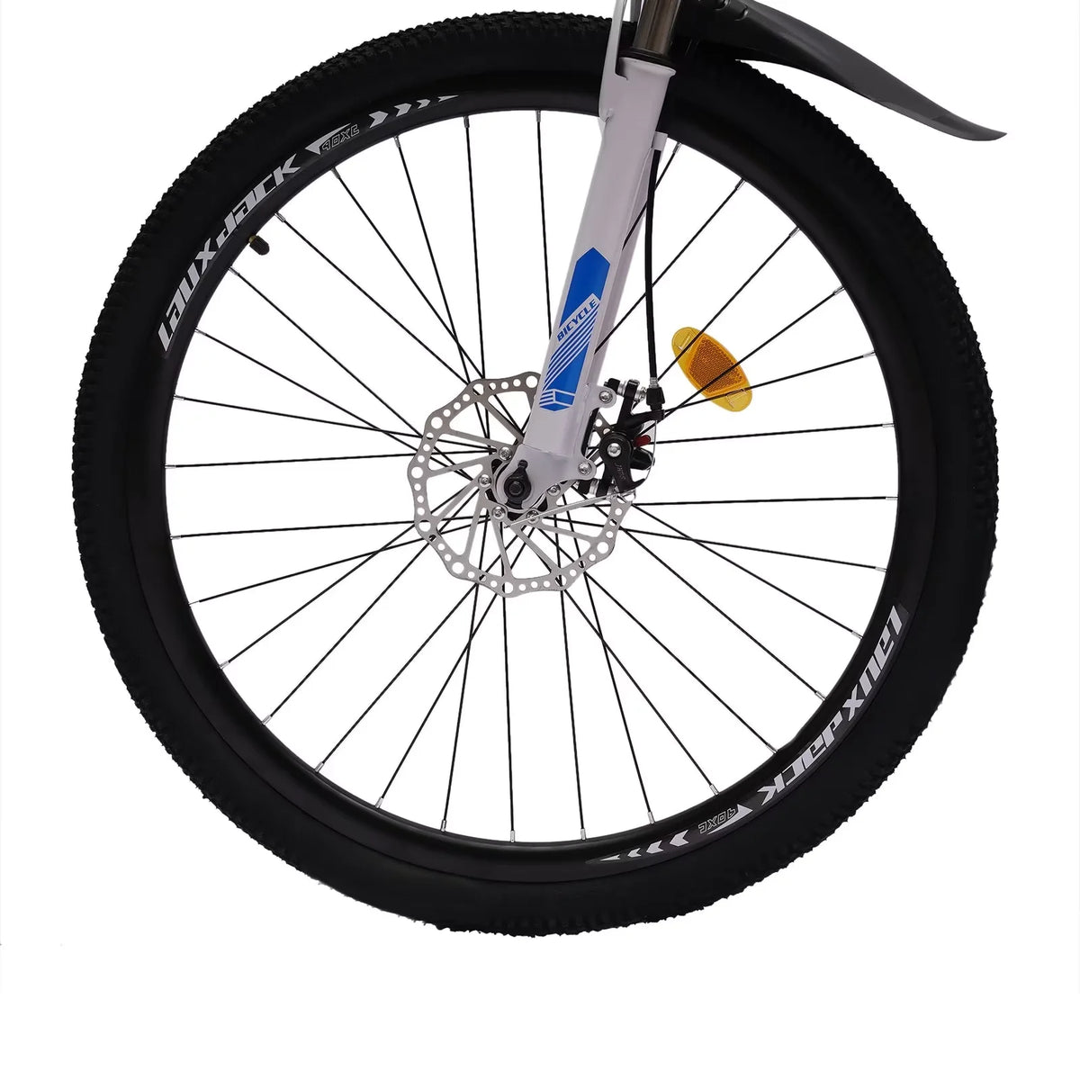 Folding Mountain Bike 21-speed Blue and White U1663