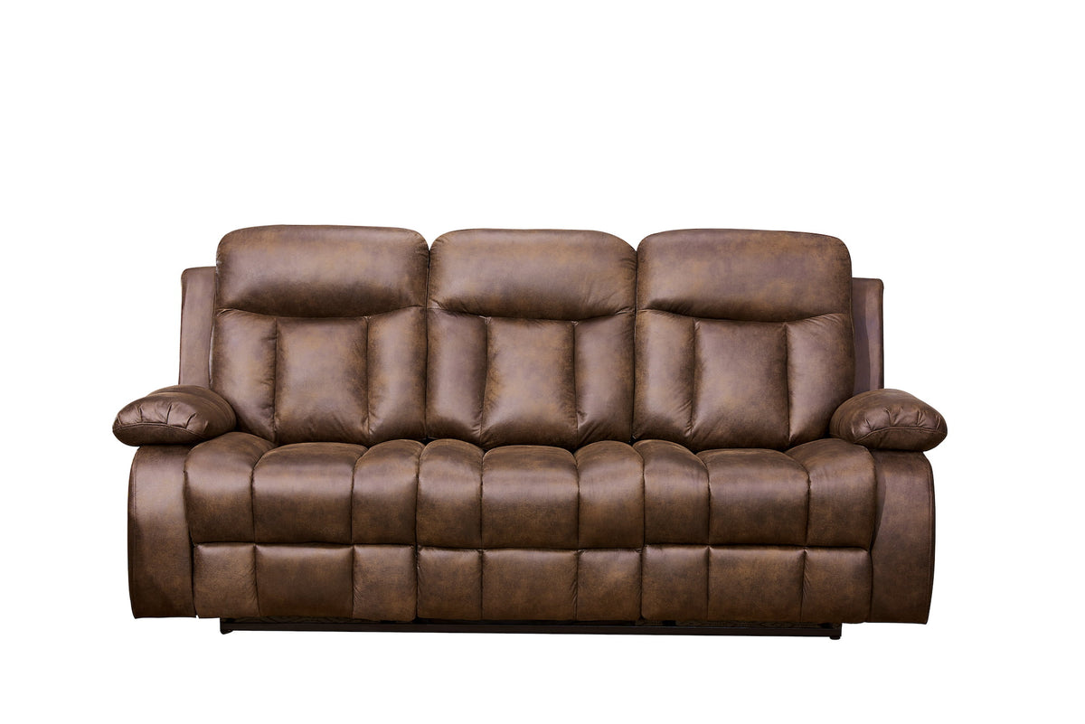 Microfiber Reclining Sofa and Loveseat E6380